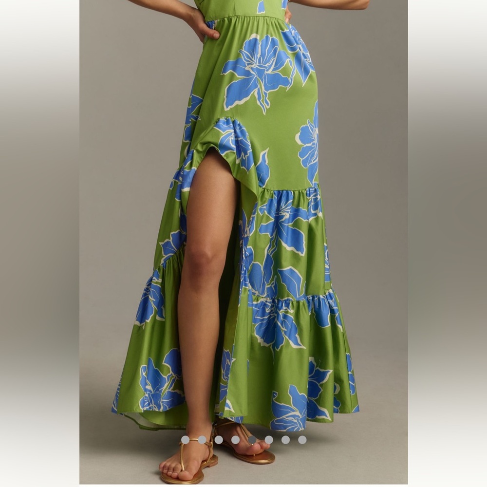 Hutch Joslin Cotton Sateen Midi-Dress Anthropologie - Picture 6 of 11